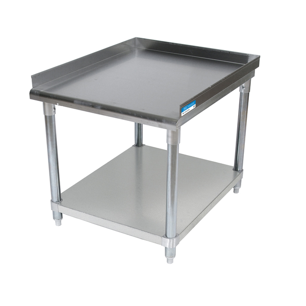 Bk Resources Stainless steel Equipment Stand W/Undershelf, 3 Sided 2"Riser 60X30 SVET-6030